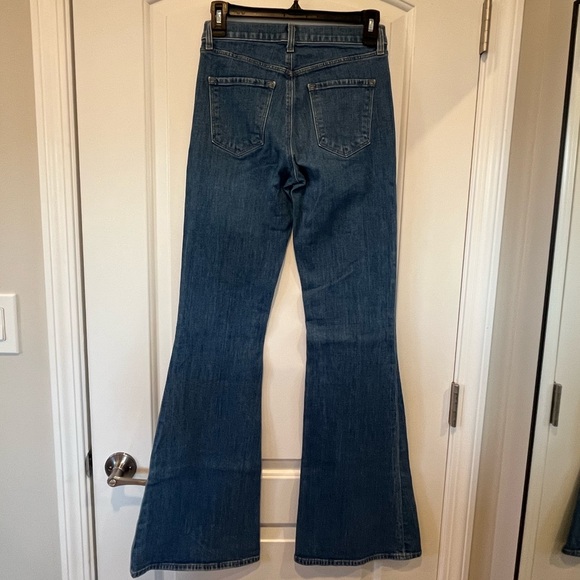 J Brand - Valentina High-Rise Flare Jeans Size 25 Endeavor Wash Long Inseam - Picture 6 of 11